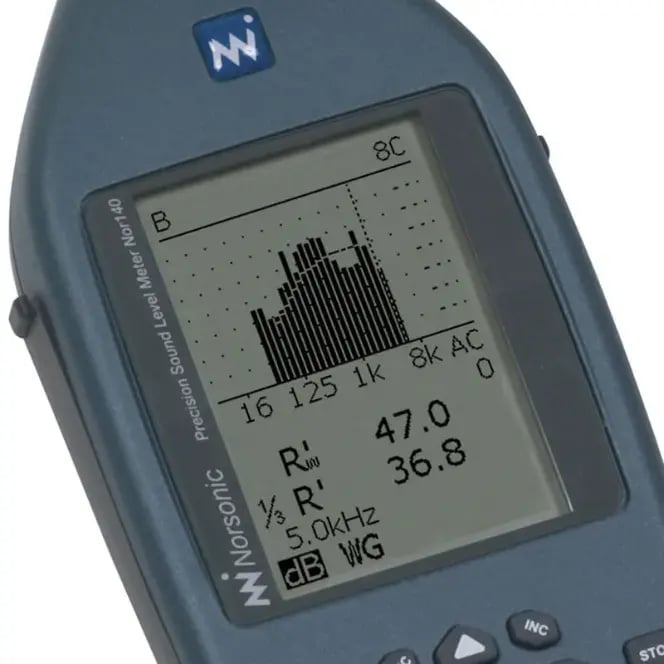 Nor140 Sound level meter closeup-rw