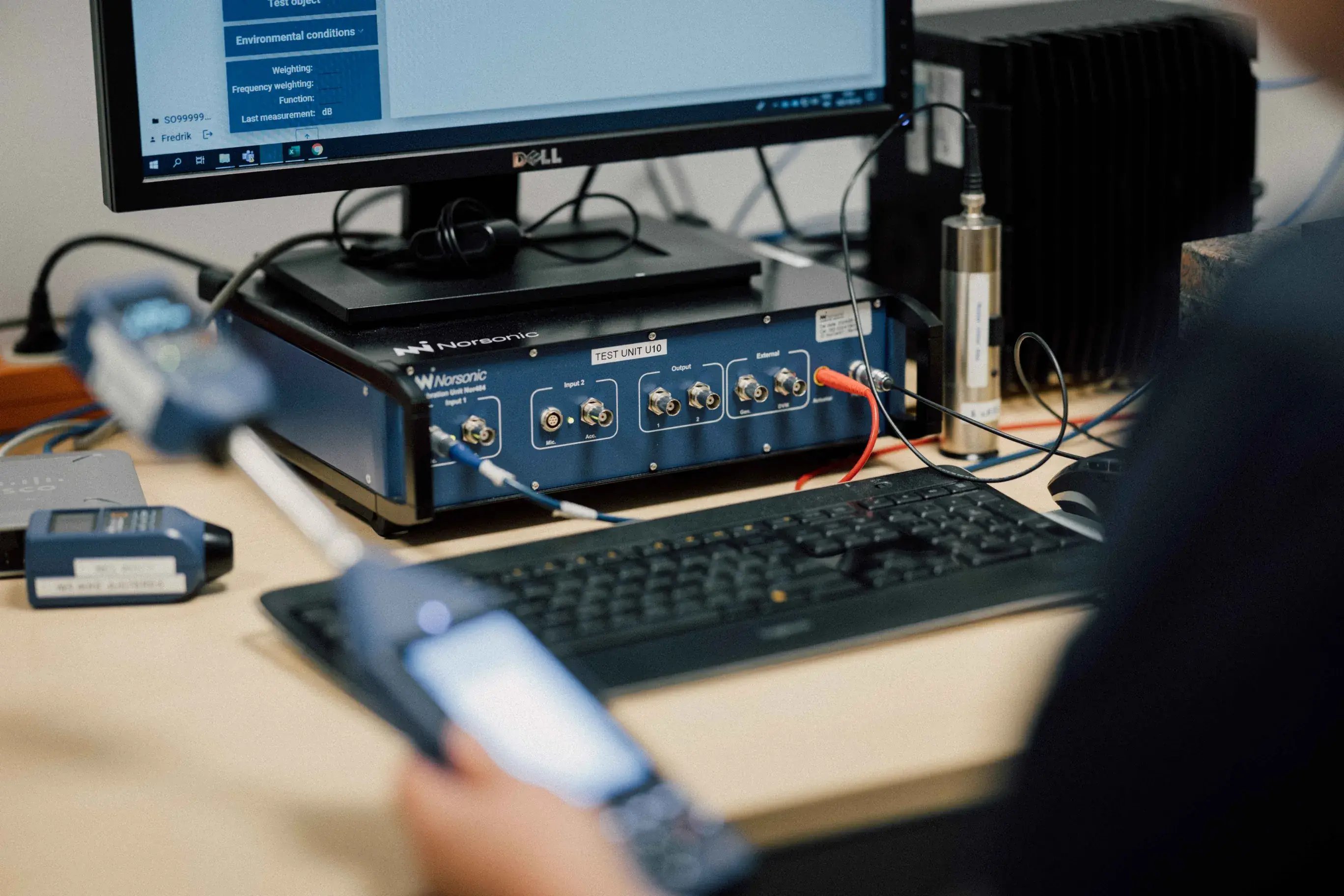 Nor1525 kalibreringsysstem fra Norsonic